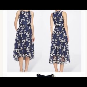 Tahari Arthur Levine Size 10 Floral Dress Navy. Only worn once.